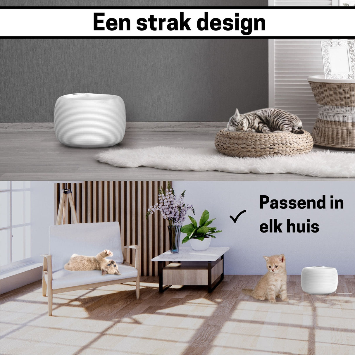 Drinkfontein - Kattenfontein - 2.5 Liter - Waterfontein Kat - Automatische Spoeling