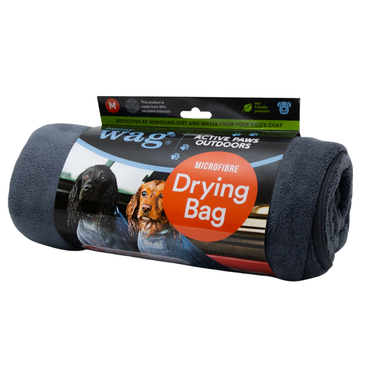 Henry Wag honden droogzak - microvezel - Maat M - SpirePets