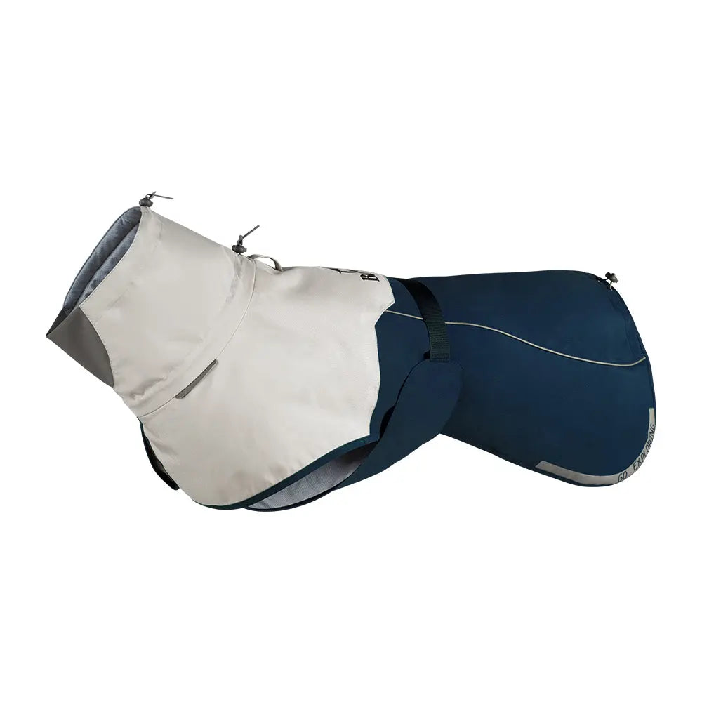 Hondenjas - hardshell materiaal - winddicht - waterdicht - lichtgewicht - blauw - maat L - SpirePets