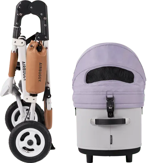 AirBuggy Dome 3 Regular Earth Grey – Poussette pour chien confortable et élégante