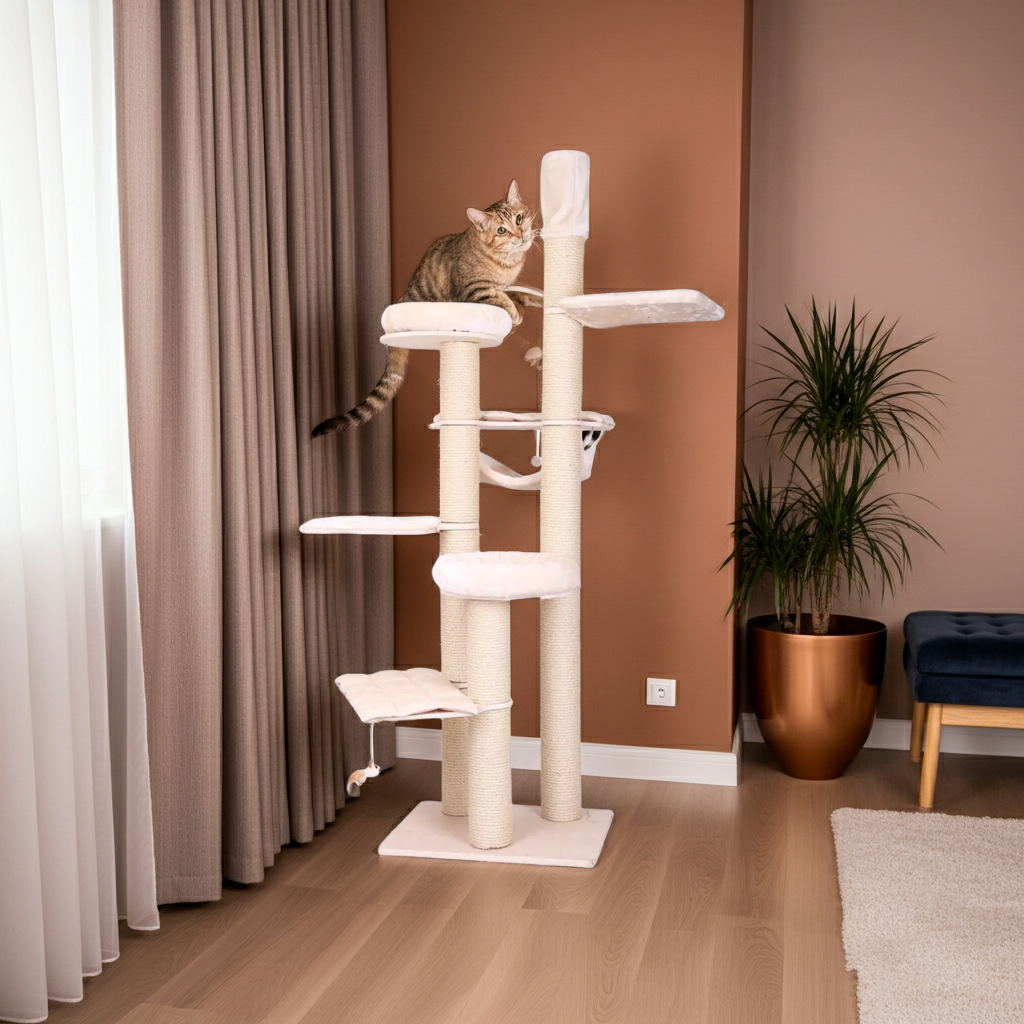 Luxe krabpaal XL - katten krabmeubel - krabpaal groot - SpirePets