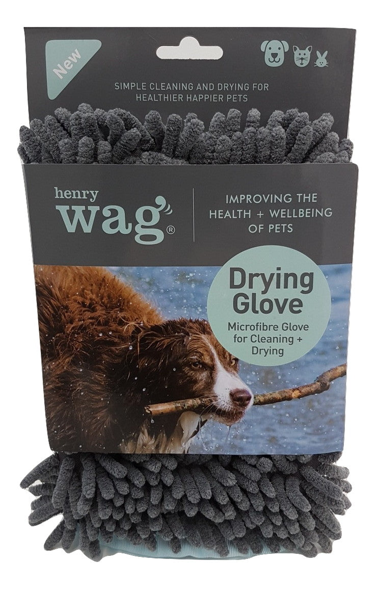 Henry Wag Microvezel huisdier drooghandschoen voor honden - SpirePets