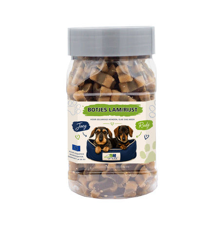 Joey & Rudy Botjes Lam en Rijst – zachte hondensnacks - 250gram