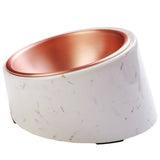 GOLD hondenvoerbak - Rosé goud RVS eetbak - M - SpirePets