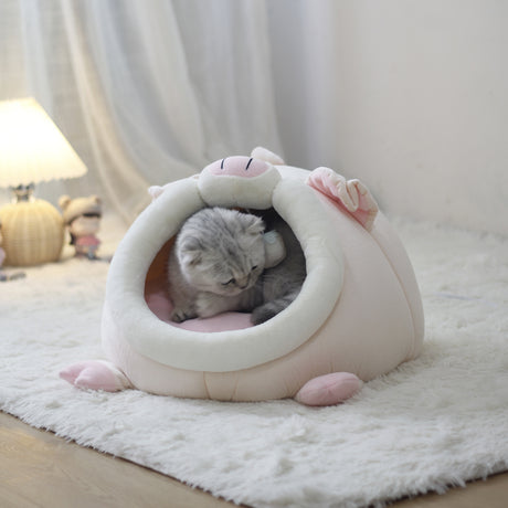 Kattenmand met Kussen – Warme Halfgesloten Kattenmand - SpirePets