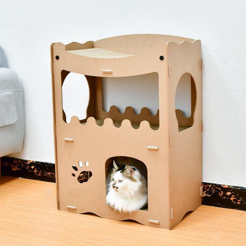 Kattenhuis - duurzaam speelhuis voor katten - SpirePets
