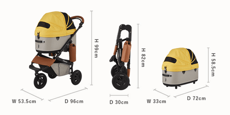 AirBuggy Dome 3 Regular Earth Grey – Poussette pour chien confortable et élégante