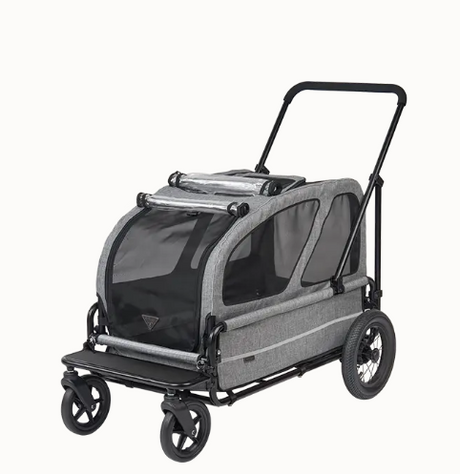 AirBuggy Carriage Set Earth Grey – Comfortabel reizen met jouw huisdier - SpirePets