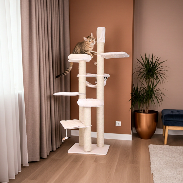 Luxe krabpaal XL - katten krabmeubel - krabpaal groot - SpirePets