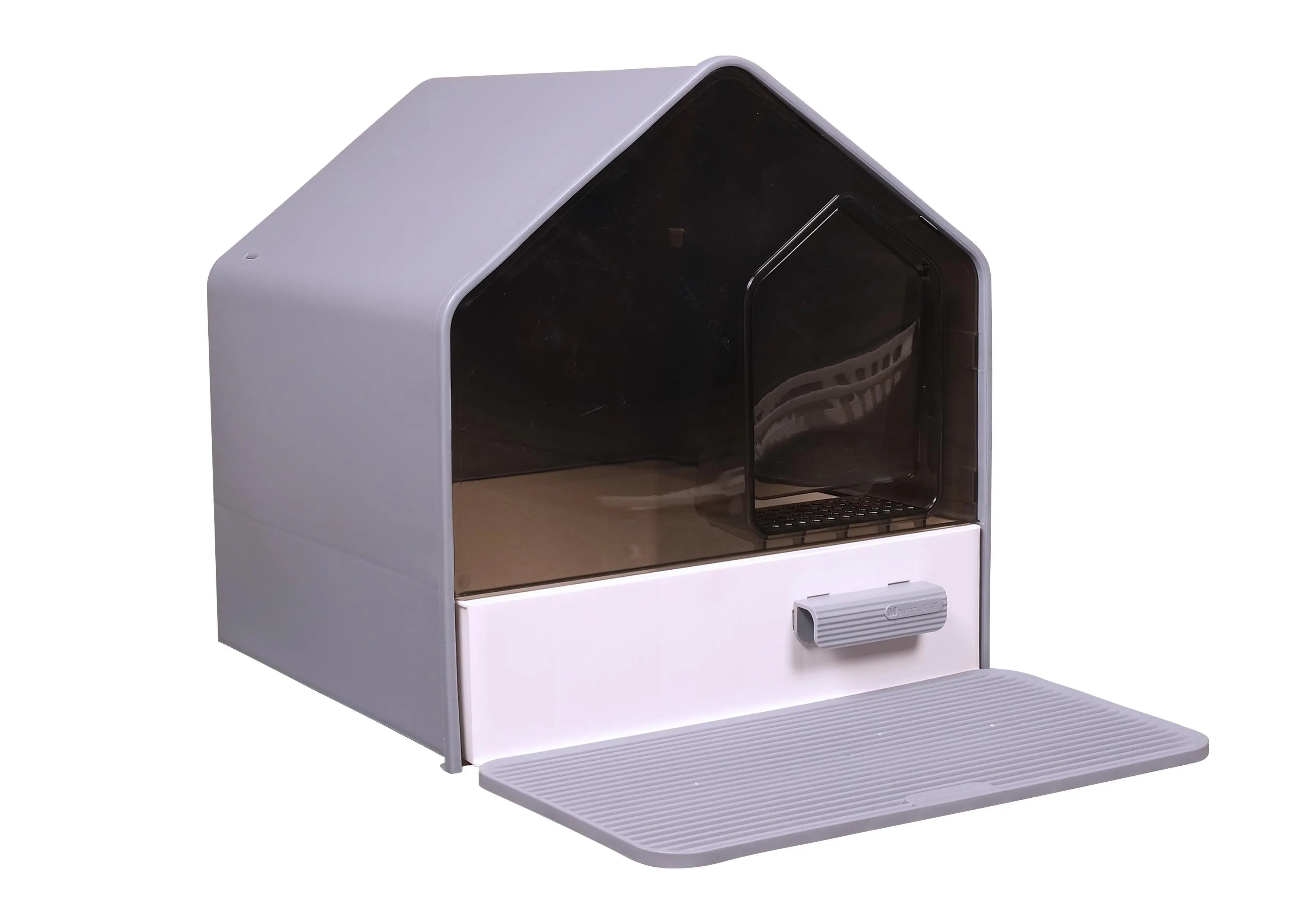 Bac à litière pour chat - Toilettes pour chat avec pelle et tapis de litière