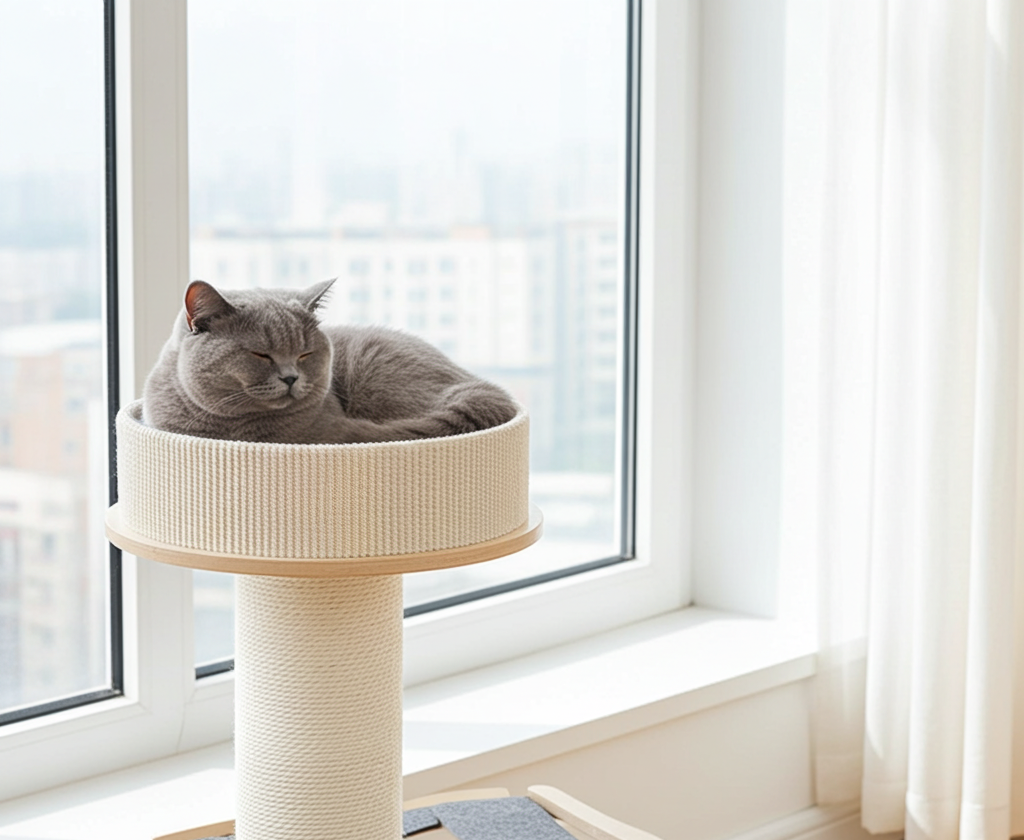 Honeypotcat Kattenboom - krabpaal met kattenmand - SpirePets