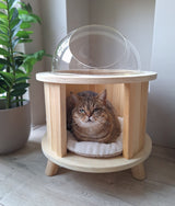 Kattenhuisje hout - Kattenmand - luxe kattenbed - SpirePets