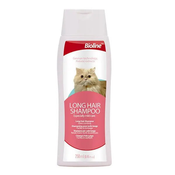 Shampoing pour chats à poils longs - Soin du pelage - 250 ml
