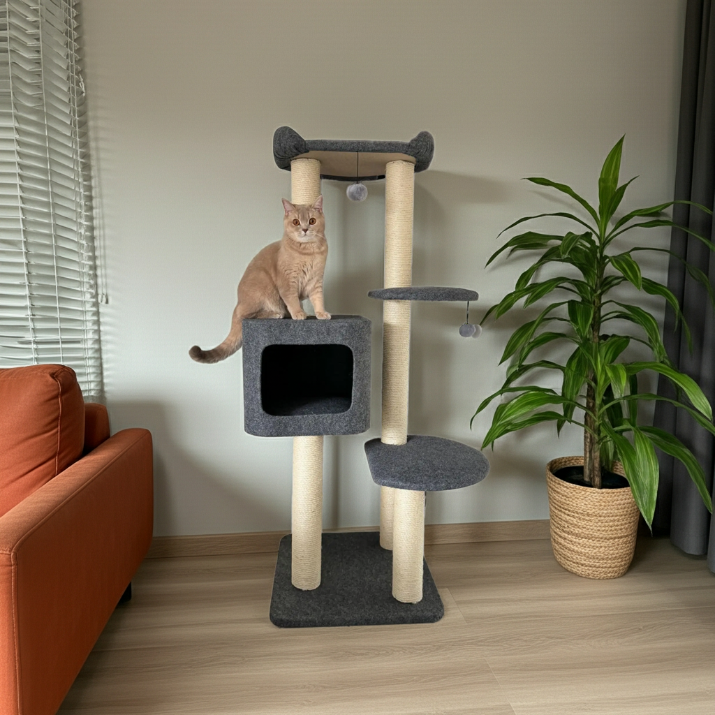 Luxe krabpaal voor katten - Krabmeubel Cindy - SpirePets