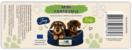 Joey & Rudy Mini Hartjesmix – zachte hondensnacks voor training en beloning- 550gram